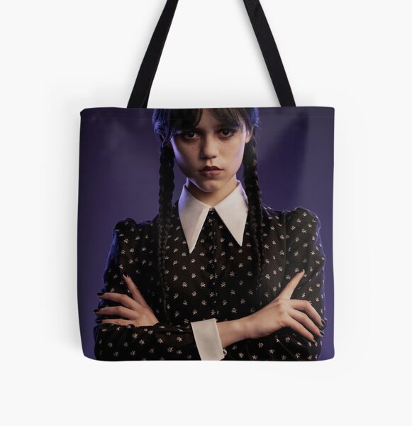 Wednesday Addams Family Jenna Ortega Tote Bags