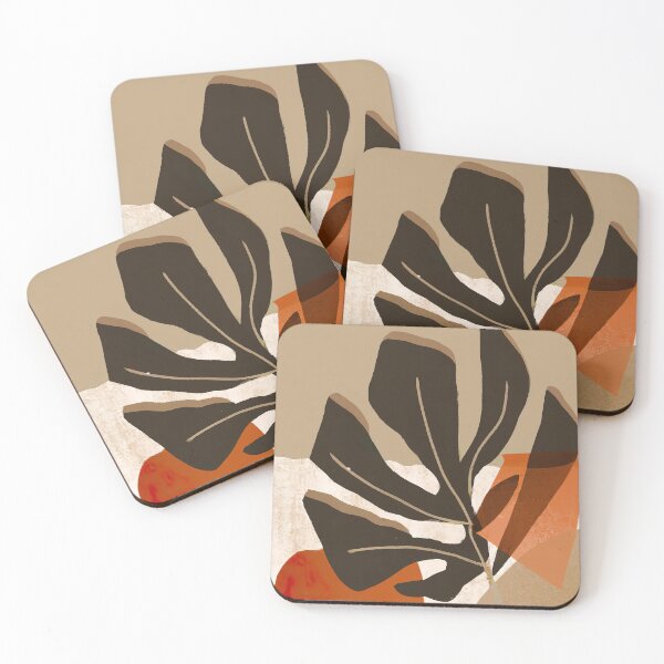 Item preview, Modern Abstract Art Floral - New Boho Art - Pink and Warm Tones designed and sold by Inomaly Art.