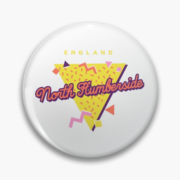 Item preview, Retro 90s Pop 'North Humberside' Vintage England designed and sold by dinosareforever.
