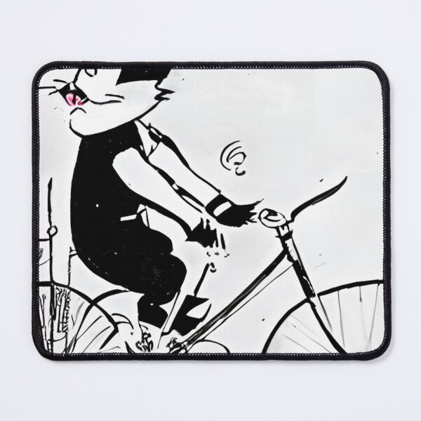 Item preview, A Cat riding a bicycle  designed and sold by RiseAbove22.