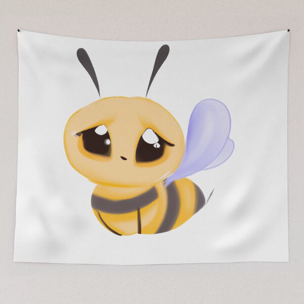 Item preview, Cute Bee Drawing designed and sold by WeHeartAnimals.