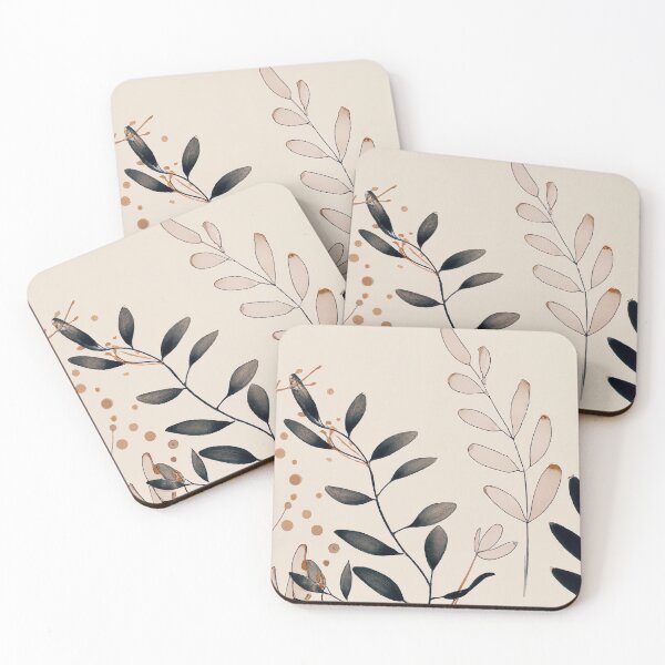 Item preview, Fine Abstract Art Floral - New Boho Art - Cream, Pink and Black Tones designed and sold by Inomaly Art.