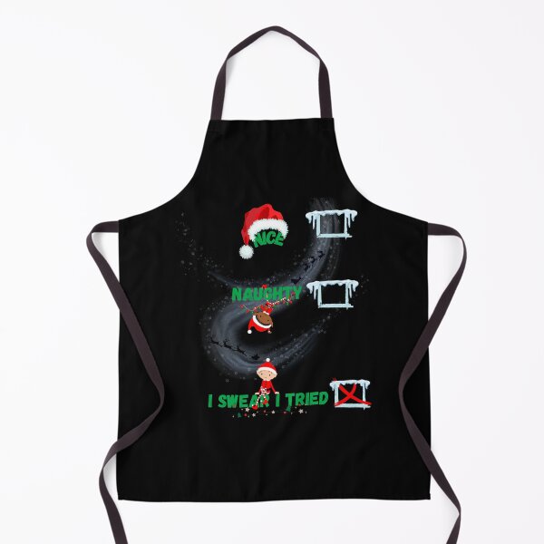 Item preview, Nice Naughty I Swear I Tried Christmas Funny Checklist designed and sold by ConradoBullhead.