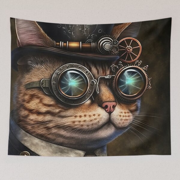 Item preview, steampunk cat designed and sold by IA-Power.