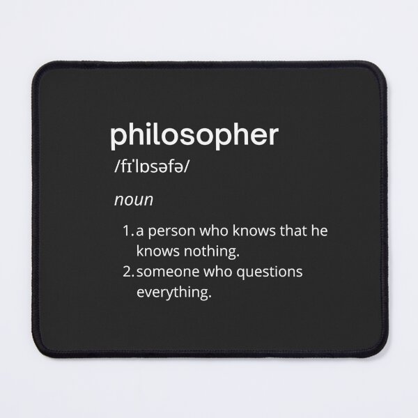 Item preview, Funny Definition of a Philosopher designed and sold by The Bookworm Store.