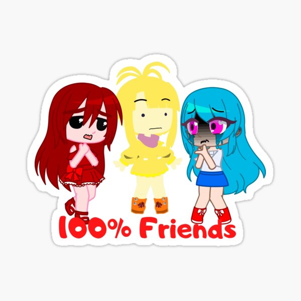 Tripack Oc rebel friends Gacha club. Rebel Girls Gacha life - Gacha Club  Dolls - Gacha Girls Sticker by gachanime