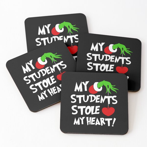 Item preview, My Students Stole My Heart Hand Hold Teacher Christmas Movies Student Lovers designed and sold by Dolphin Graphic.