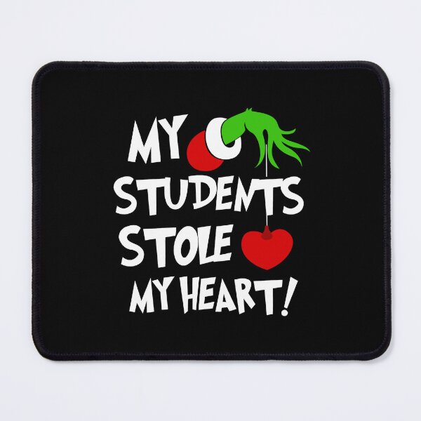 Item preview, My Students Stole My Heart Hand Hold Teacher Christmas Movies Student Lovers designed and sold by Dolphin Graphic.