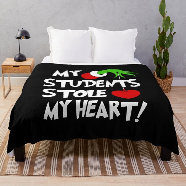 Item preview, My Students Stole My Heart Hand Hold Teacher Christmas Movies Student Lovers designed and sold by Dolphin Graphic.