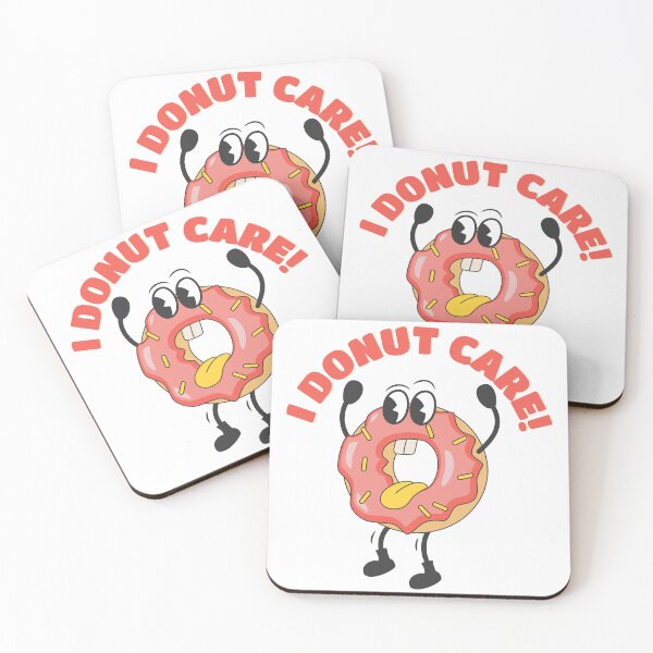 Item preview, I donut care, Foodies, Funny Donut Pun, Humor and Sweets designed and sold by InkyGenies.