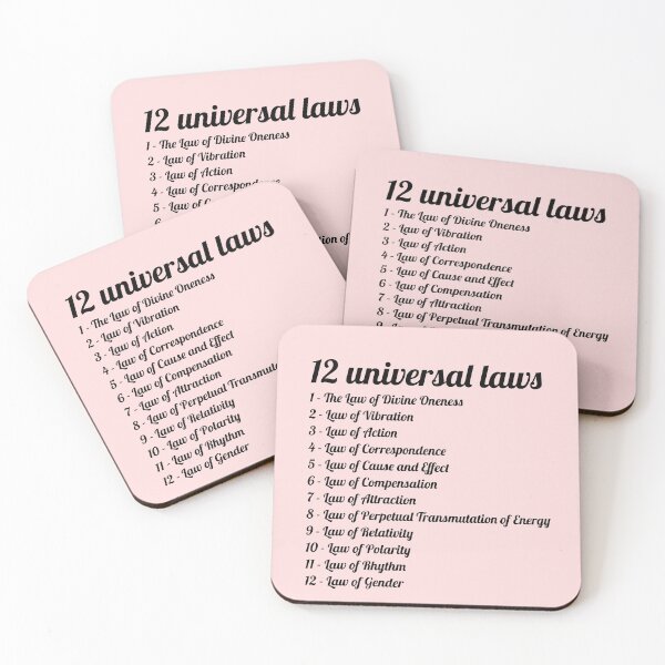 Item preview, 12 laws of the universe, law of attraction, manifestation and spirituality. designed and sold by Theleochick.