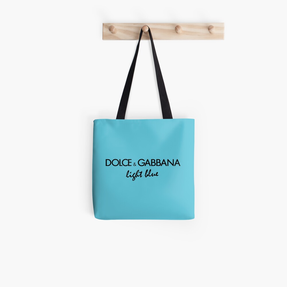 Dolce & Gabbana, Bags, Dolce Gabbana Light Blue White Tote