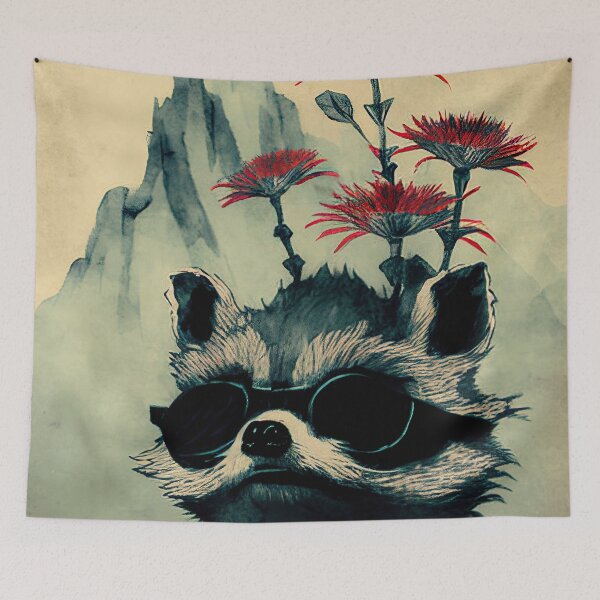 Item preview, japanese style raccoon designed and sold by IA-Power.