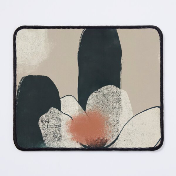 Item preview, New Boho Flower Art - Modern Abstract Art - Warm Grey Tones designed and sold by Inomaly Art.