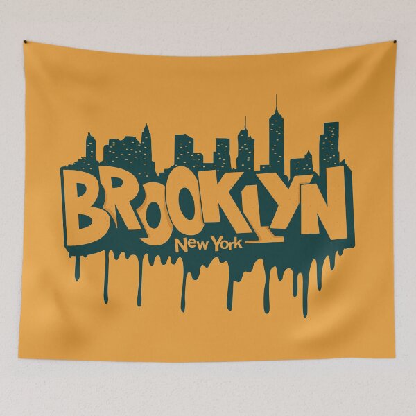 Item preview, New York Brooklyn, Brooklyn lettering, Brooklyn logo designed and sold by Boogosh.