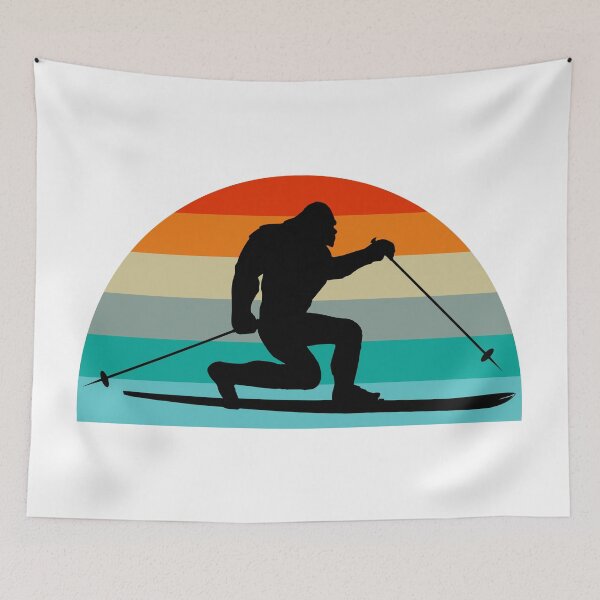 Item preview, Bigfoot Telemark Skiing Rainbow designed and sold by Esskay Designs.