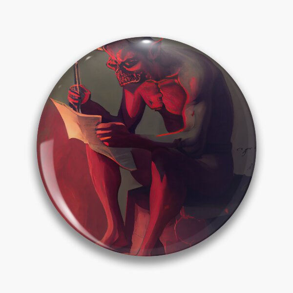 Item preview, Demon writing his memoirs designed and sold by IA-Power.