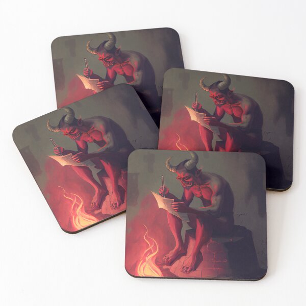 Item preview, Demon writing his memoirs designed and sold by IA-Power.