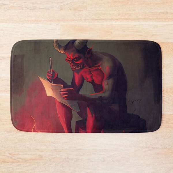 Item preview, Demon writing his memoirs designed and sold by IA-Power.