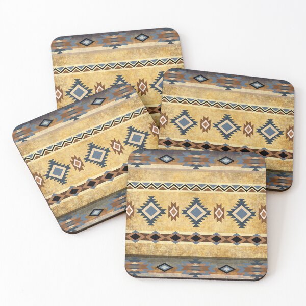 Item preview, Rustic Southwestern In Browns, Blacks, Blues, and Greys designed and sold by handsoftime2020.