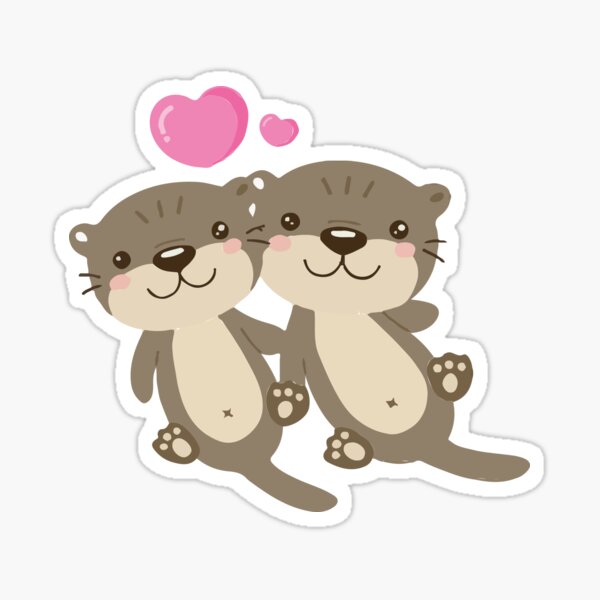 Item preview, Significant Otters - Otters Holding Hands designed and sold by HichamMissiame.