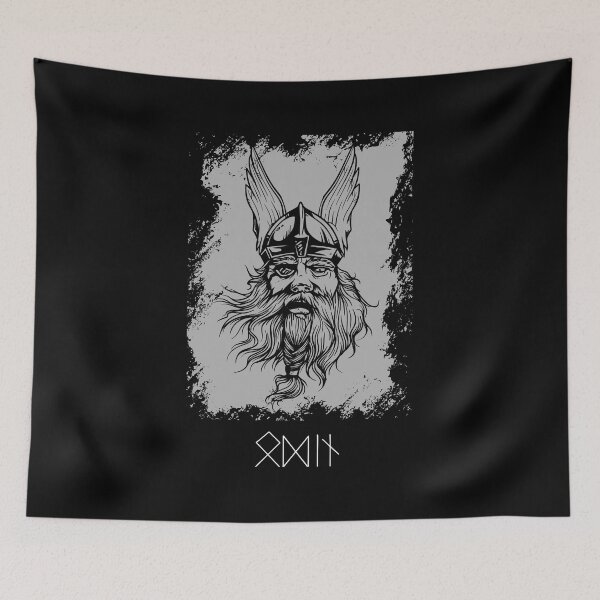 Item preview, Odin or Wodan Viking Germanic Warrior Norse Valhalla T-Shirt designed and sold by stearman.
