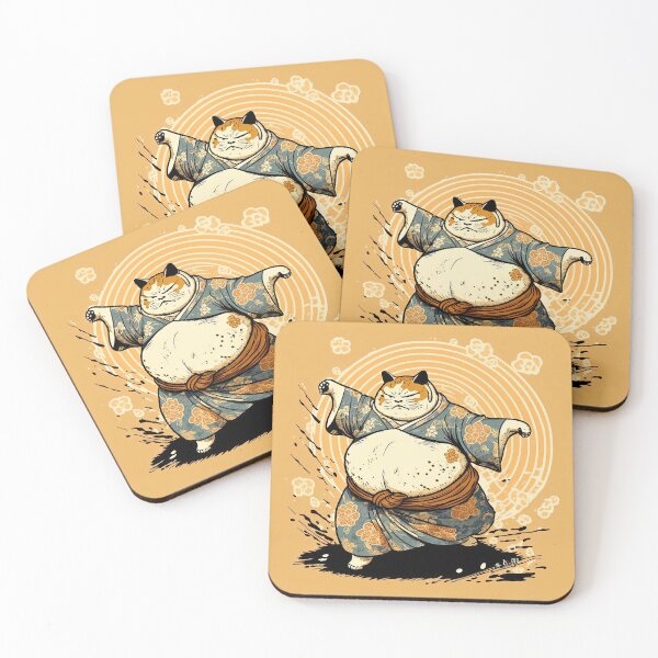 Item preview, Cute Sumo Cat | Japanese Art | Ukiyo-e designed and sold by Olenaus.