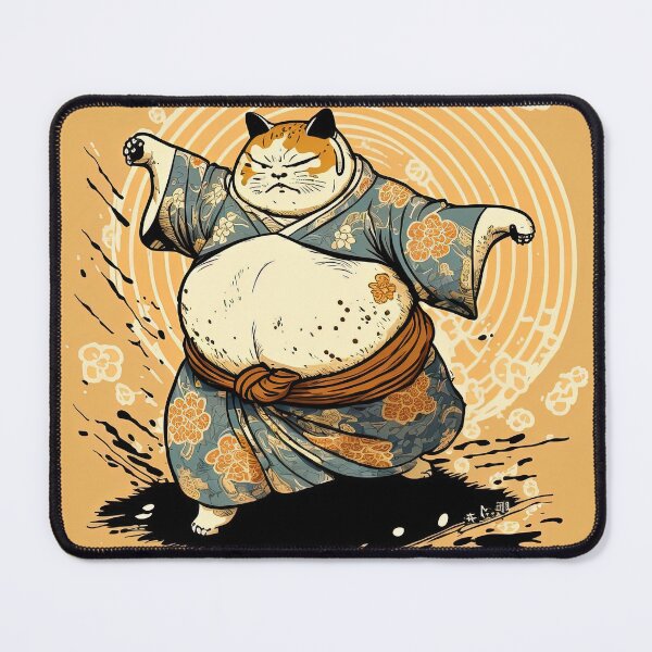 Item preview, Cute Sumo Cat | Japanese Art | Ukiyo-e designed and sold by Olenaus.