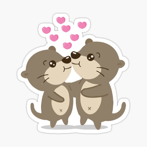 Item preview, Significant Otters - Otters Holding Hands designed and sold by HichamMissiame.