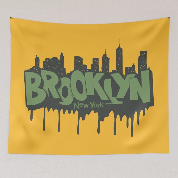Item preview, New York Brooklyn, Brooklyn lettering, Brooklyn logo designed and sold by Boogosh.