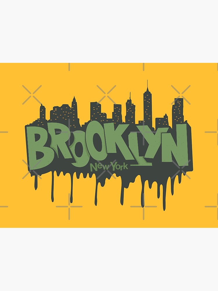 "New York Brooklyn, Brooklyn lettering, Brooklyn logo" Poster for Sale