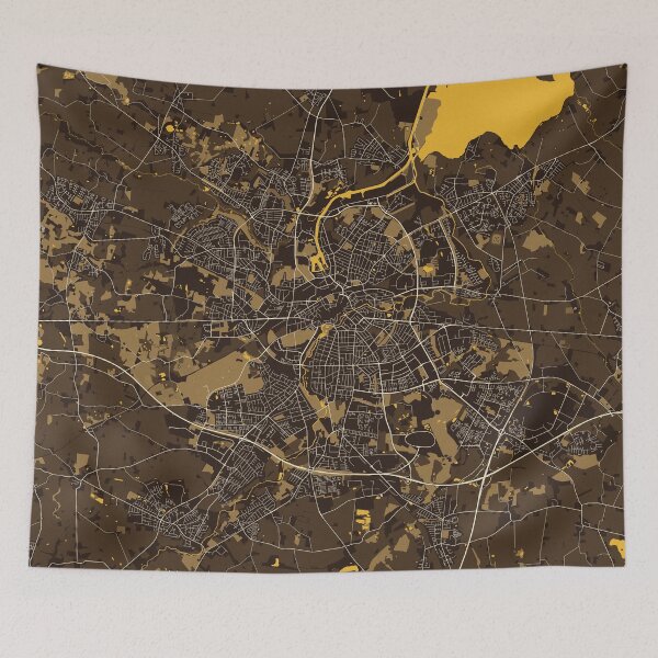 Item preview, Odense City Map of Funen, Denmark - Pastel designed and sold by deMAP.