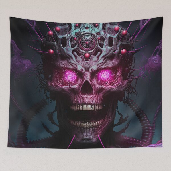 Item preview, biomechanical skull designed and sold by IA-Power.