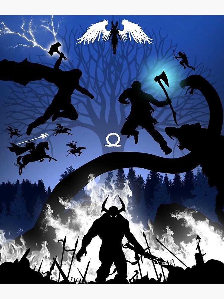 God of War Ragnarök Game Poster Official Book Art Kratos -  Portugal
