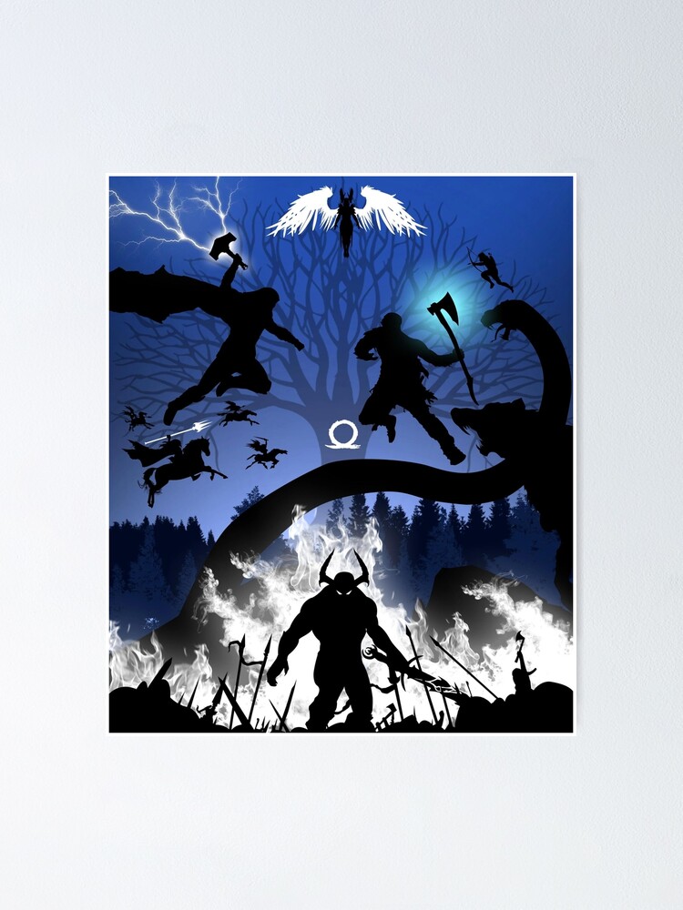 Tyr God of War Ragnarök God of War Ragnarok Poster for Sale by