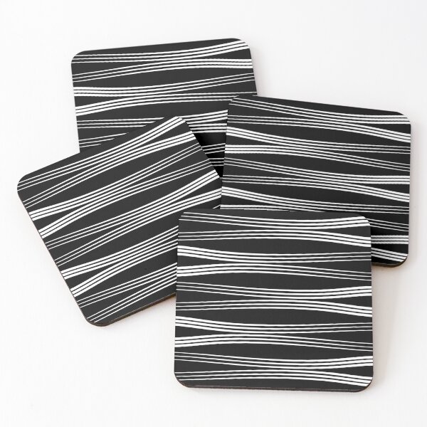Item preview, Horizontal wavy lines - black designed and sold by BattaAnastasia.