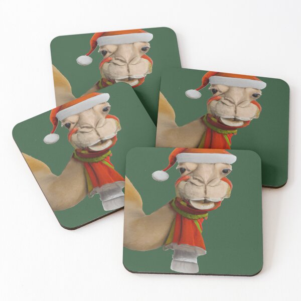 Item preview, Adorable Cute Camel Wearing Santa Hat Christmas designed and sold by taiche.