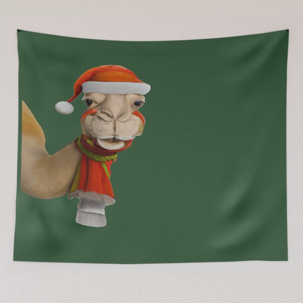 Item preview, Adorable Cute Camel Wearing Santa Hat Christmas designed and sold by taiche.