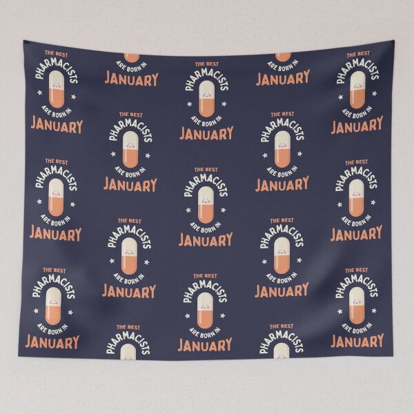 Item preview, The best pharmacists are born in January designed and sold by Eenig.