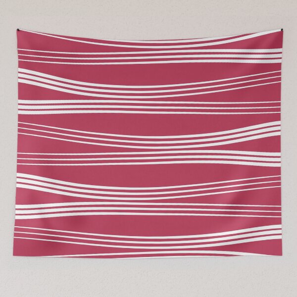 Item preview, Horizontal wavy lines - Viva Magenta designed and sold by BattaAnastasia.