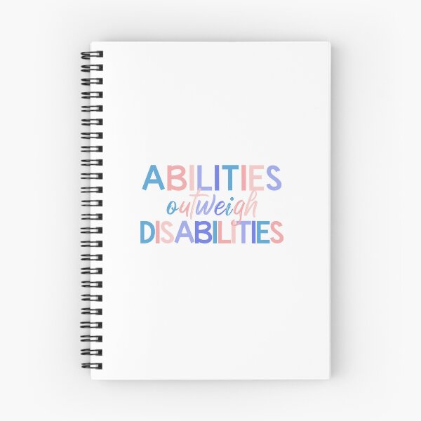 Item preview, Abilities Outweigh Disabilities Colorful Quote  designed and sold by InnaPo ⭐⭐⭐⭐⭐.