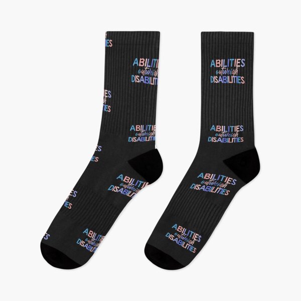 Item preview, Abilities Outweigh Disabilities Colorful Quote  designed and sold by InnaPo ⭐⭐⭐⭐⭐.