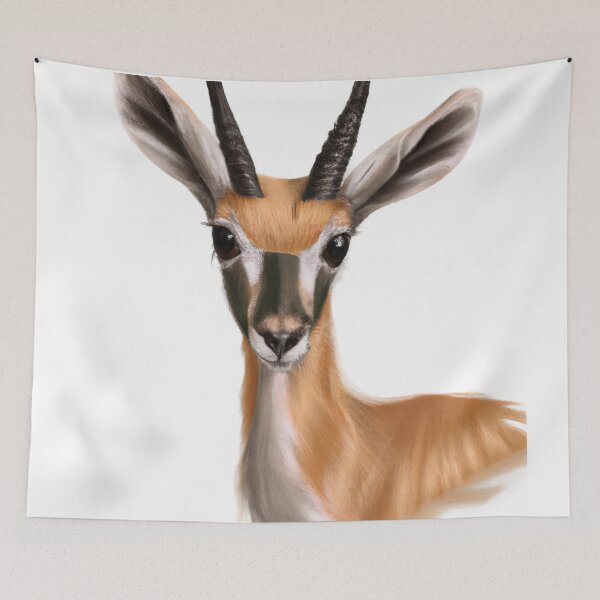 Item preview, Cute Antelope Drawing designed and sold by WeHeartAnimals.
