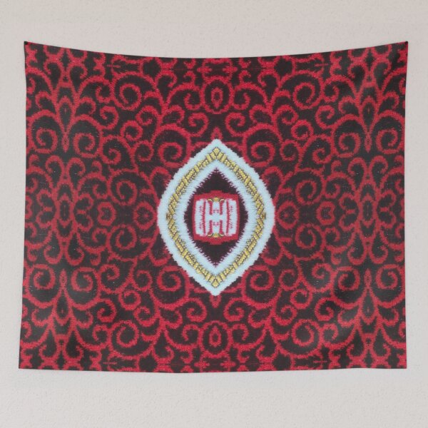 Item preview, Arabian Nights Red Rug Carpet Print designed and sold by Binsagar.