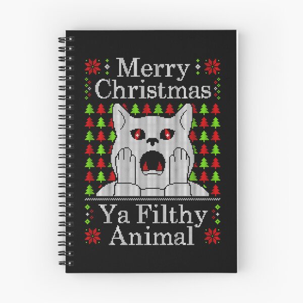 Item preview, Merry Christmas Ya Filthy Animal cat designed and sold by artomazo.
