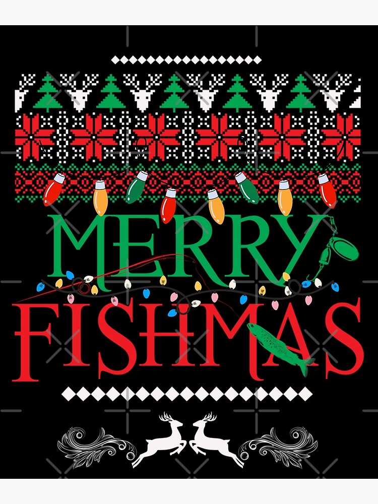 Wishing you reel nice fishmas funny bass fishing christmas, Merry Christmas  Funny Fishing quotes, Gifts for Fishmas Lovers Art Print for Sale by  ThanksVibe
