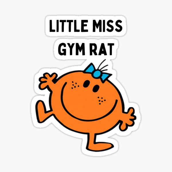 Little Miss Gym Rat Sticker