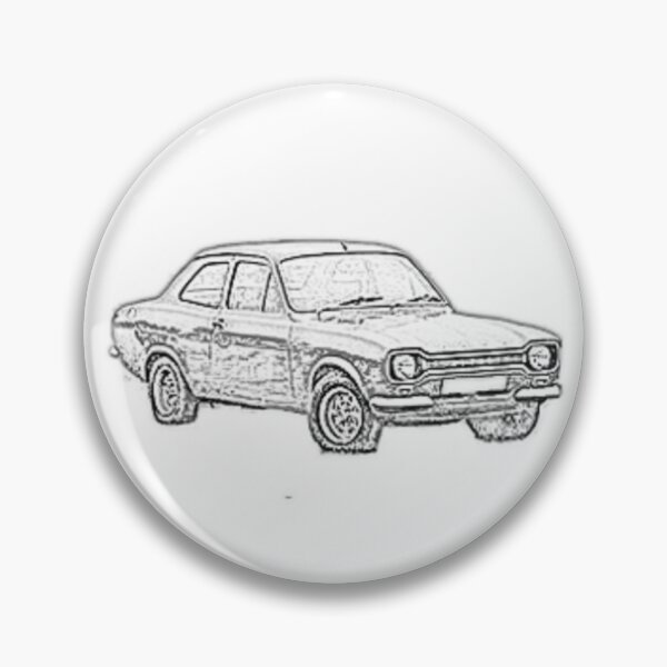 Item preview, Ford Escourt sketch designed and sold by craftsbypaul.