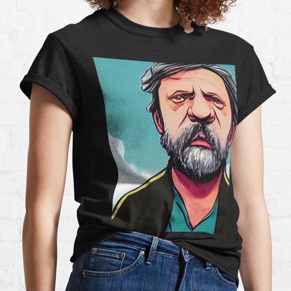 Vista previa del artículo con la obra «Slavoj Zizek», diseñado y vendido por ComicsFactory.