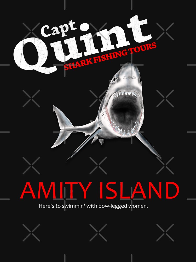Captain Quint Shark Fishing Tours Essential T-Shirt for Sale by  rogue-design
